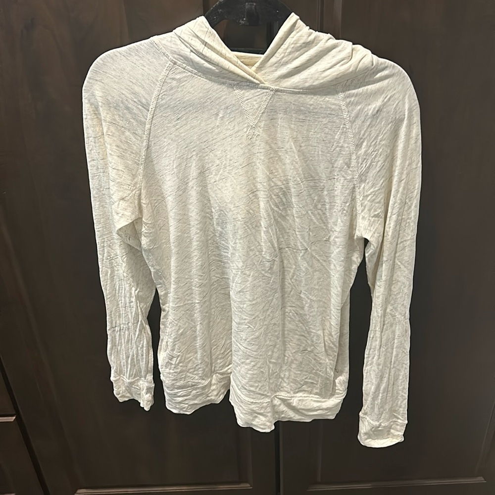 J.Crew Gray and cream hoodie cotton t shirt